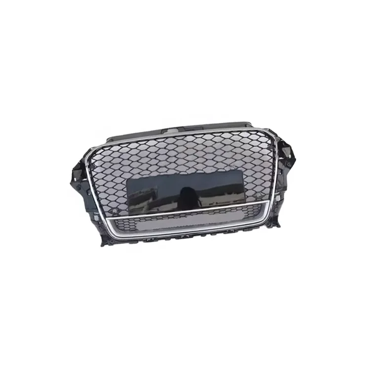 2013-2016 A3 RS3 Compatible Upgraded Honeycomb Grille and Front Bumper ABS Car Accessories New Condition Type3 manufacture