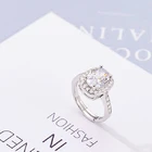 Wedding Ring Set Wedding Ring ADELANTE Fashion Statement Silver Moonstone Engagement Wedding Ring Set
