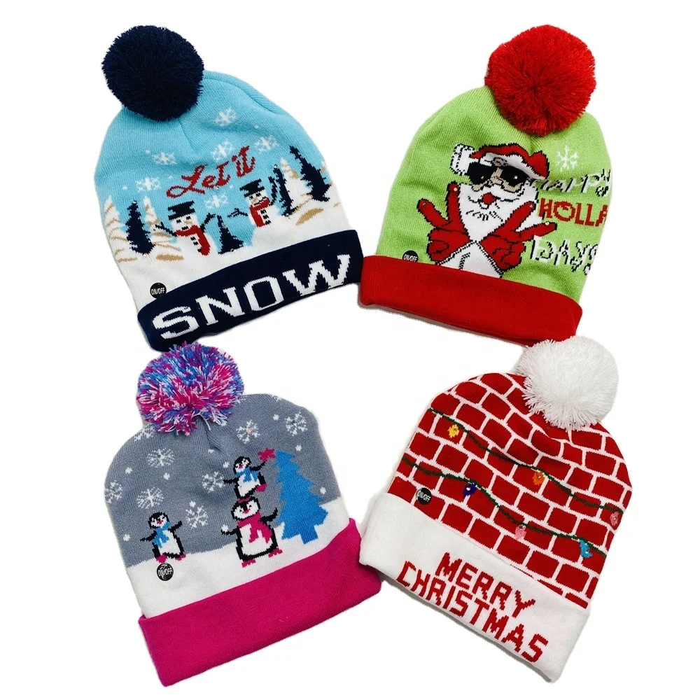 Costume Winter Hat Christmas Light Up 
