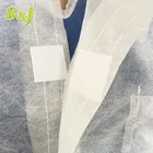Coats Visitor Coat White PP Cheap Disposable Lab Coats Visitor Coat