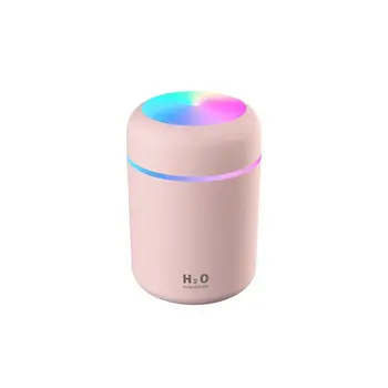 Colorful change light mini usb led 300ml H2o Spray Mist Humidifier Ultrasonic Car Air Humidifier