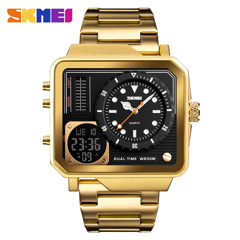 mens gold watch big face