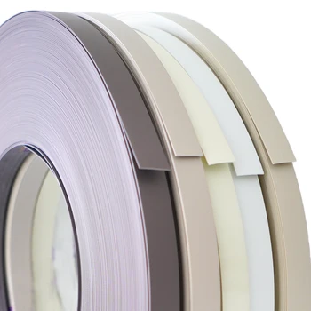 furniture edge banding tape plastic pvc flat edge trim strips 0.4 to 3mm thickness matt high glossy surface free samples