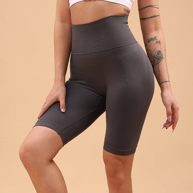 Custom Logo Women Fitness Sports shorts Yoga Pants Tight Butt Lift Gym mesh shorts