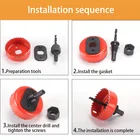 Hole 8pcs 19-64mm Hole Saw Drill Bit Cutter Wood Working Tool