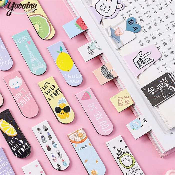 France New products wholesale oem decoration gifts stationery custom cartoon animal prints metal bookmark magnetic clip