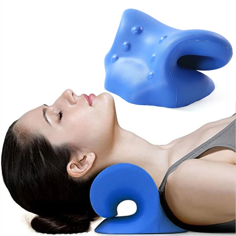 cervical neck traction pillow for sleeping