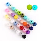 Loose Bead Loose Name Beads Soft Bpa Free Silicone Baby Wholesale Round Loose Bead