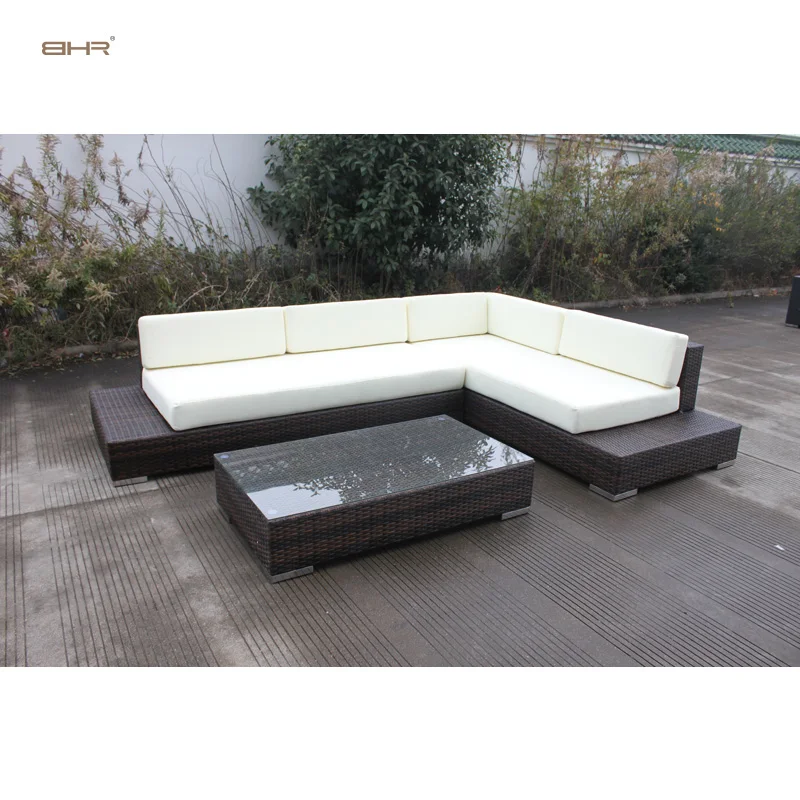 grey rattan corner sofa garden furniture