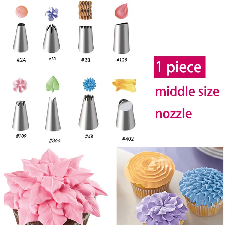 Manufacturer provides stainless steel 304 welding pastry tips cake piping icing nozzles set