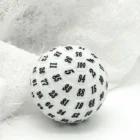 Udixi Acrylic D100 100 Sides Spherical Dice For Puzzle Pame Game Pink White Black