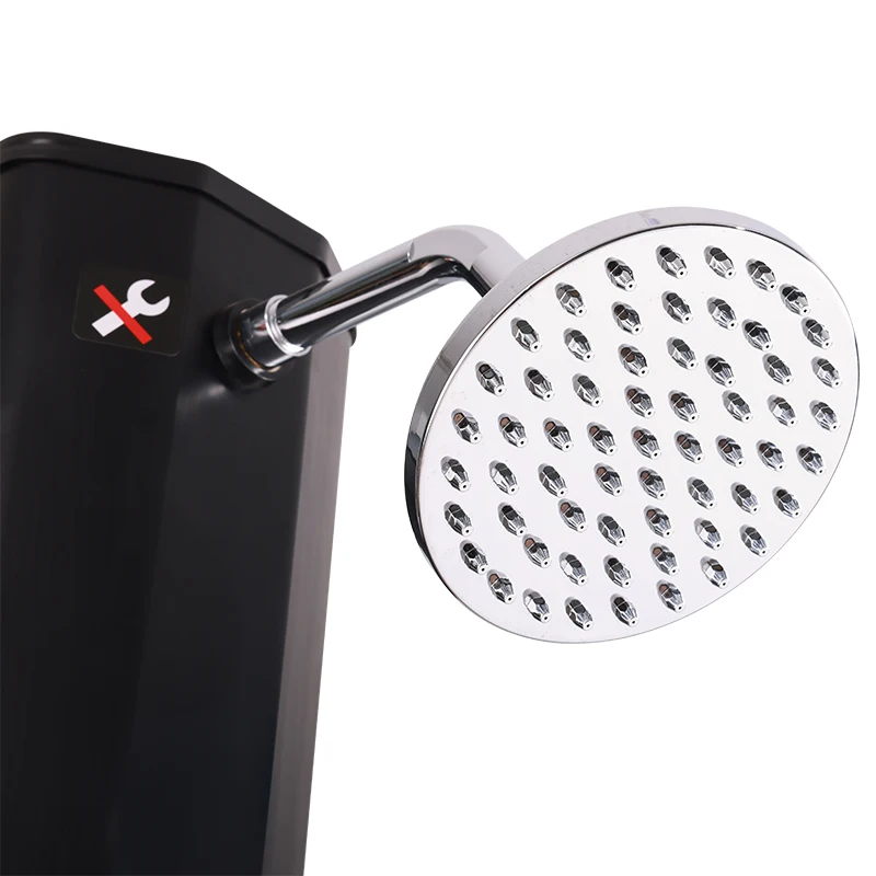 Thermostatic Sports Shower Column Aluminum Outdoor Portable Poolside