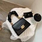 2021 Luxury Fashion Ladies Hand Crossbody Bag Sac Mini 2 Pcs Set Leather Purses And Handbags For Women