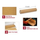 Paper Size Parchment Paper Roll Disposable Wax Coated Paper Custom Logo Size Printed Parchment Paper Roll