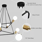 Pendant Light Nordic Style Hardware E27 Cafe Kitchen Restaurant Livingroom Luxury Modern Led Pendant Light