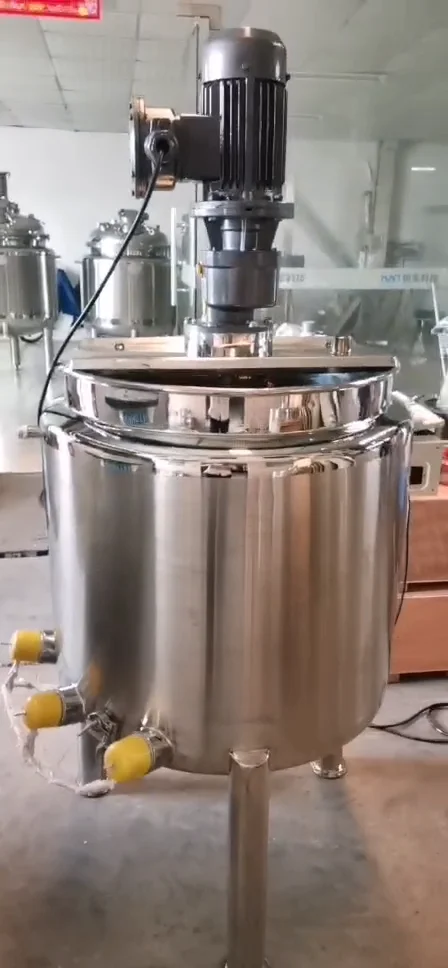 Double Walls Jacketed Pharmaceutical Mixing Tank Honey Making Machine