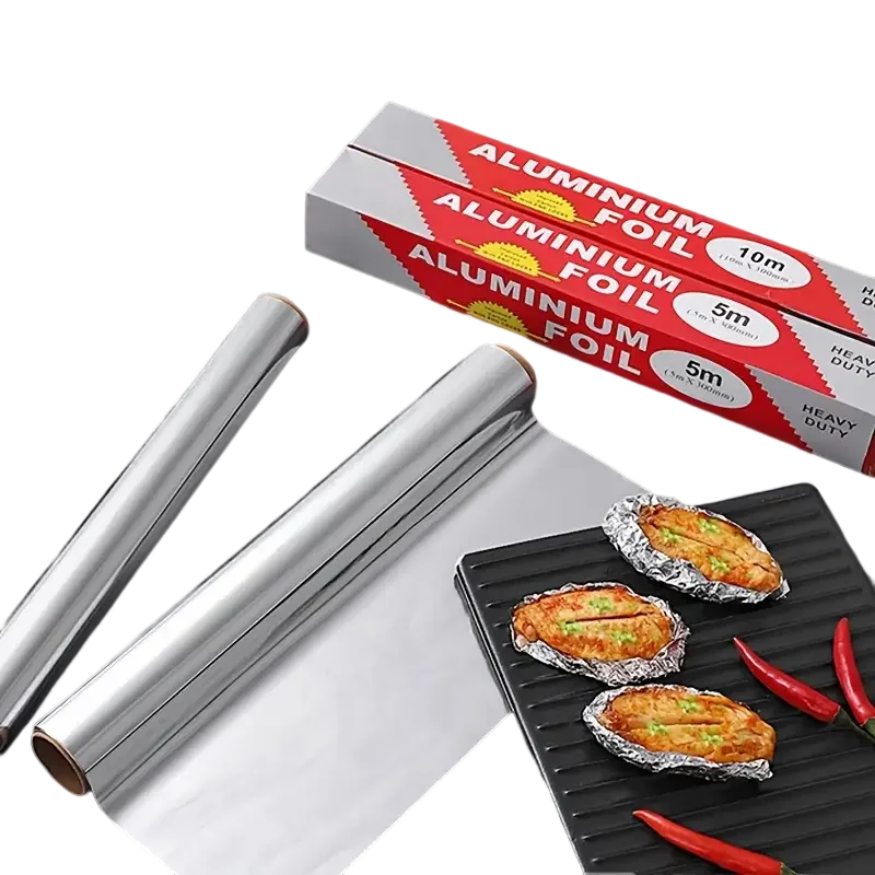 3m 5m 10m 20m Kitchen Use Recyclable Aluminum Foil Roll For Food