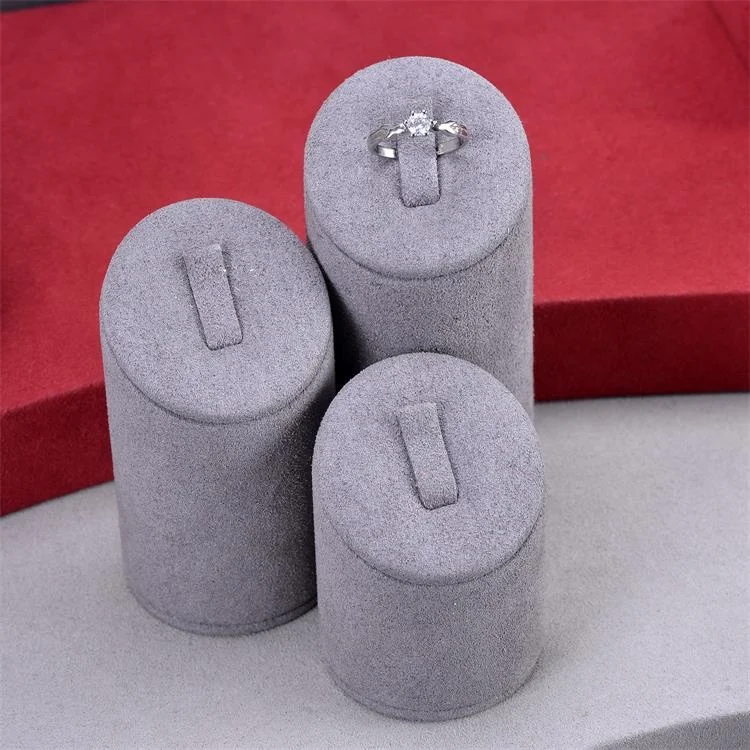 new high quality custom suede micro fibre jewelry display for ring pendant earring bracelet necklace display stand