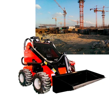 new hot selling small shovel wheel high power big bucket engine compact mini skid steer loader