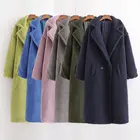 Coats Fur Coat Faux 2021 Fashion Design Multiple Colors Faux Fur Lamb Wool Long Teddy Bear Coats For Women Ladies