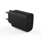 Battery Charger 2 Port Usb Usb Charger UK Plug 20w 2 Ports Type C Pd USB QC 3.0 Battery Fast Wall Charger