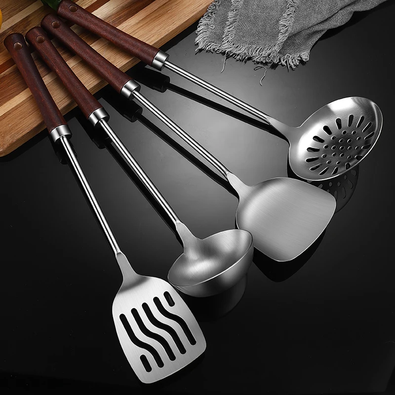 Factory hot sales  hot style kitchen tools kitchen appliances wooden handle kitchen utensil