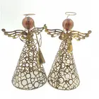 Wing Tree 16Cm Christmas Angel Wing Ornaments Decorations Tree Top Handmade Xmas Festival Xmas Holiday
