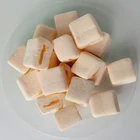 Sweet 1KG Unique Sweet Low Price Fruit Flavor Marshmallow Halal Candy Orange Sandwich Marshmallow With Bag