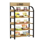 Retail Durable Using Low Price Snack Stand Metal Display Rack With Plinth For Retail Shop