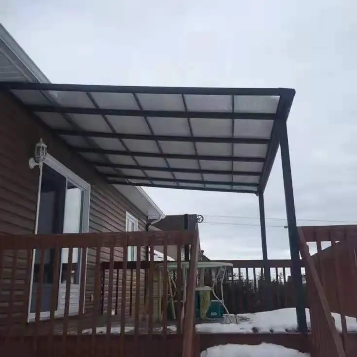 Luxury Style Polycarbonate Slant Roof 