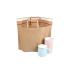 Bags XMC-Custom Recycled Gift Packaging Shoes Clothes Package Carrying Kraft Paper Shopping Bags With Handle
