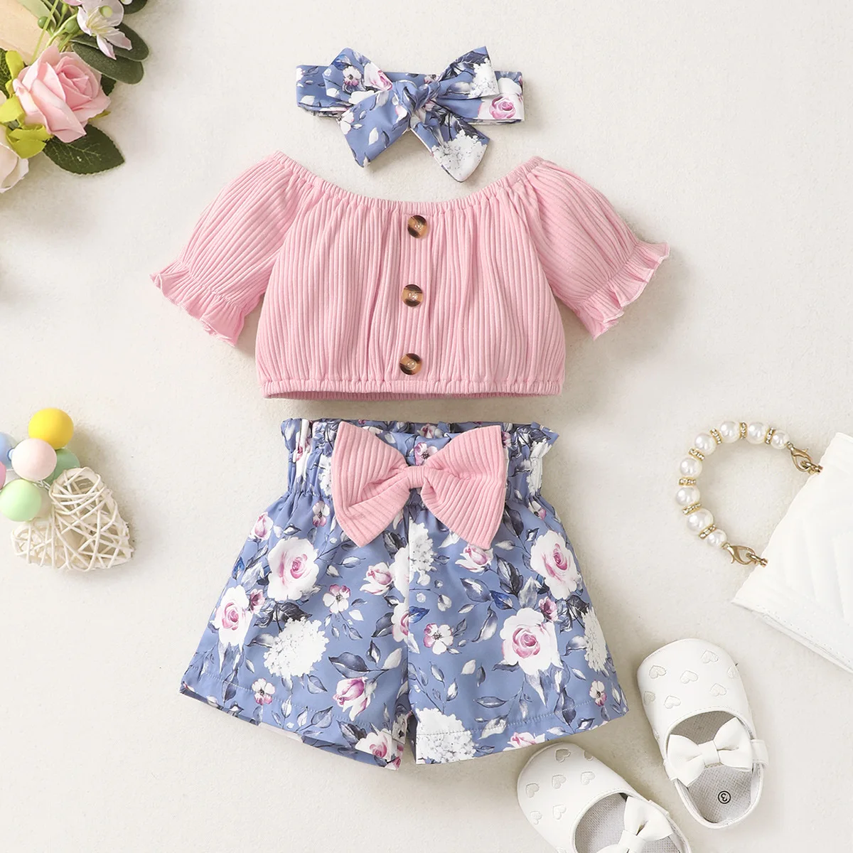 New trendy toddler girls clothing sets sequin short sleeve shirts+pants two piece boutique kids outfits suits