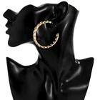 Earrings Diamond Exaggerated Hollow Earrings With Diamond Contrast