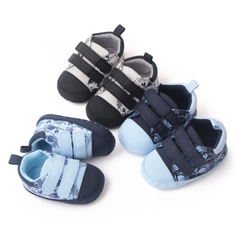 Spring and Autumn New Animal Pattern Soft Soled Infants Casual Walking Shoes for Baby Boys manufacture