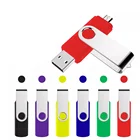 Usb Drive Metal Twist 2 In 1 OTG 2.0 Pendrive 64GB High Quality Type C Usb Flash Drive 4GB 8GB 16GB 32GB Customs Logo