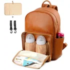 Bag Ginzeal Fashion Baby Oxford Cloth Water Repellent Leather CBackpack Diaper Bag 2021