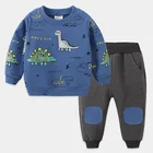 Children Set Customized Boy Suit Spring And Autumn Casual Sweater Children Clothes Set Sports Two-piece
