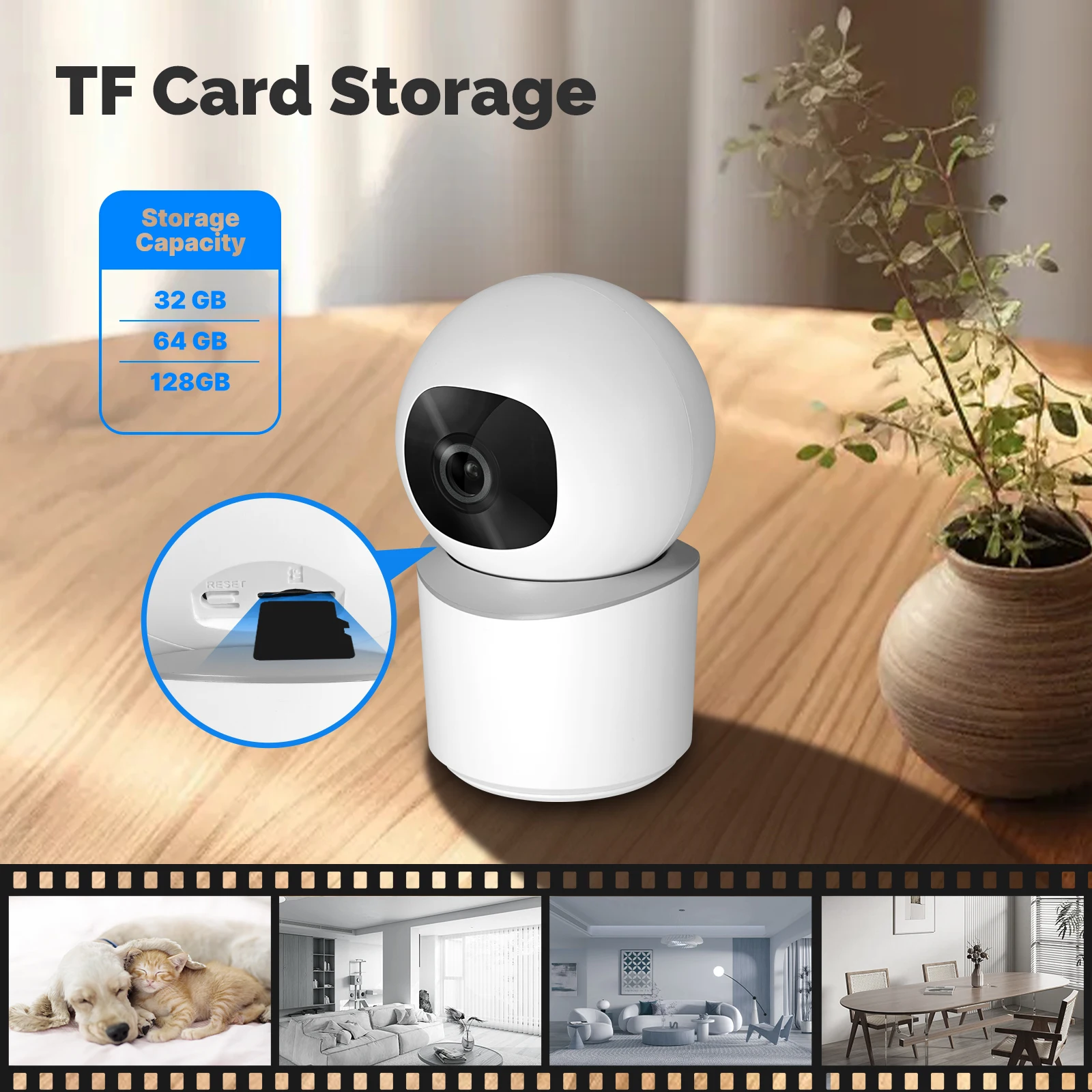 MOES 3MP WiFi Indoor Security Camera Kenya with Pan/Tilt, Motion Tracking and Night Vision 10 Hdb01e120b39f43c3bd202bc8e60b3b72w
