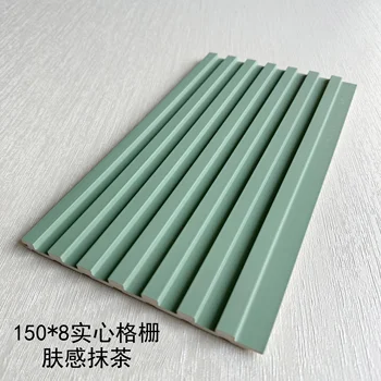 High density decorative fluted boards wall cladding wpc indoor wall panel solid