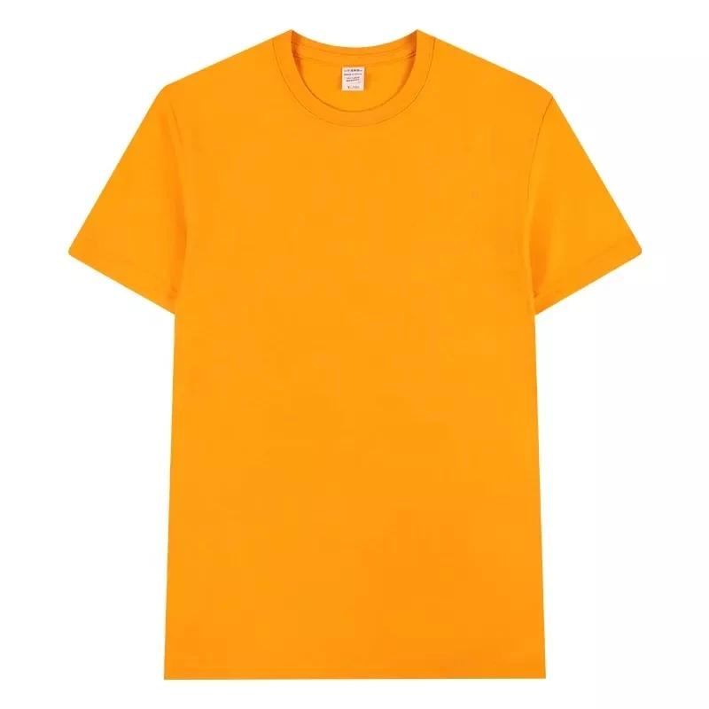 TS1068 High Quality 240gsm Cotton Blank Plain Tshirt Custom 3D Printing Plus Size Men's T-Shirts