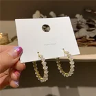 Earrings Earring Chunky Korean Diamond Earrings Women Crystal Earring Small Hoop Chunky Earrings Trend 2021