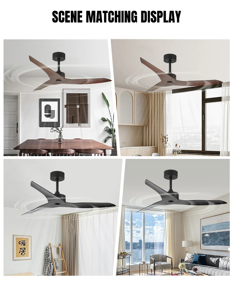 Ceiling Fan, LED, AC85-265V 50, Metal+Wood Blades - detail 14