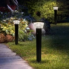 Led Solar Light NBHANYUAN 2021 High Lumens Light Sensor Led Solar Powered Bollard Lights Outdoor Garden 6w