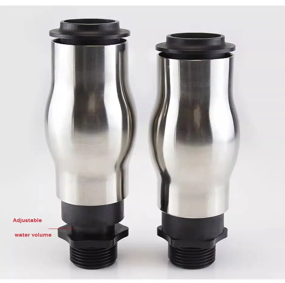 Stainless Steel Frothy Fountain Nozzle Bubbling Waterscape Pond Sprayhead for Stone Garden Products details