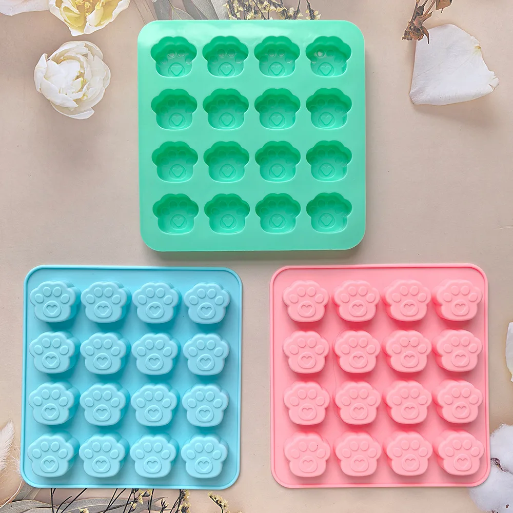Cat Paw Silicone Mold for Cookies Chocolate Candy Cake Decoration Kitchen Baking Tools factory