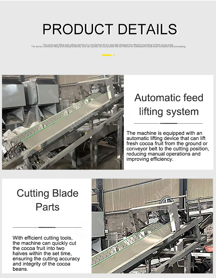 Farm Cocoa Pod Cutter Crusher Machines for Peeling Splitting Breaking Beans Equipment Meat Processing Nuts Fruit Raw Material supplier