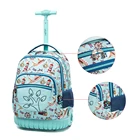 School For Bags Kids Fashion School Wheels Backpack For Boys Girls Student Trolley School Bags