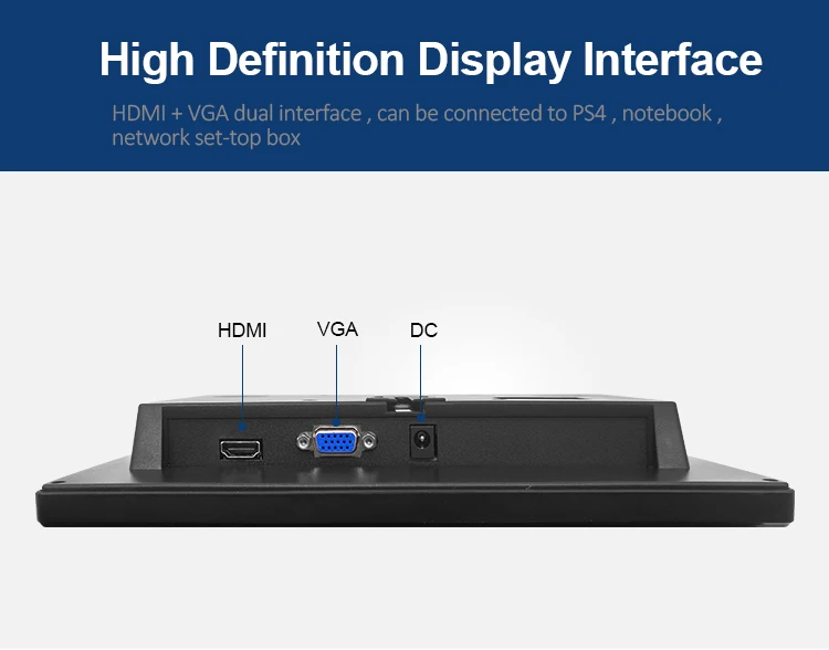 10.1 Inch Industrial Screen Open Frame Plastic Case Wall Mount IPS1280*800 Display Industrial Grade Lcd Monitor