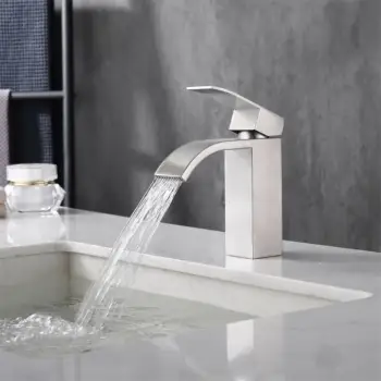 Wholesale smart waterfall mixing faucets hot and cold drawing household hand wash basin faucet