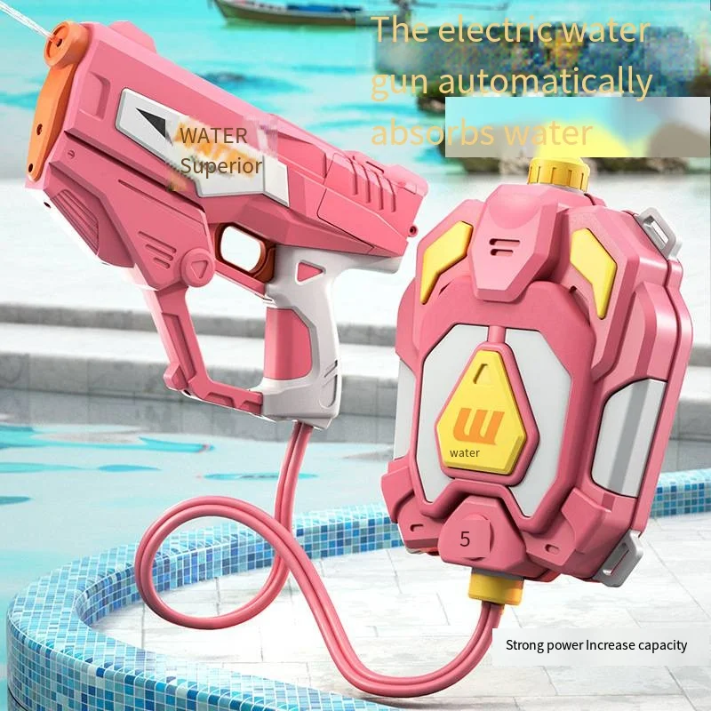 Outdoor Garden Electric Water Gun Backpack Toy Remote Spray Continuous